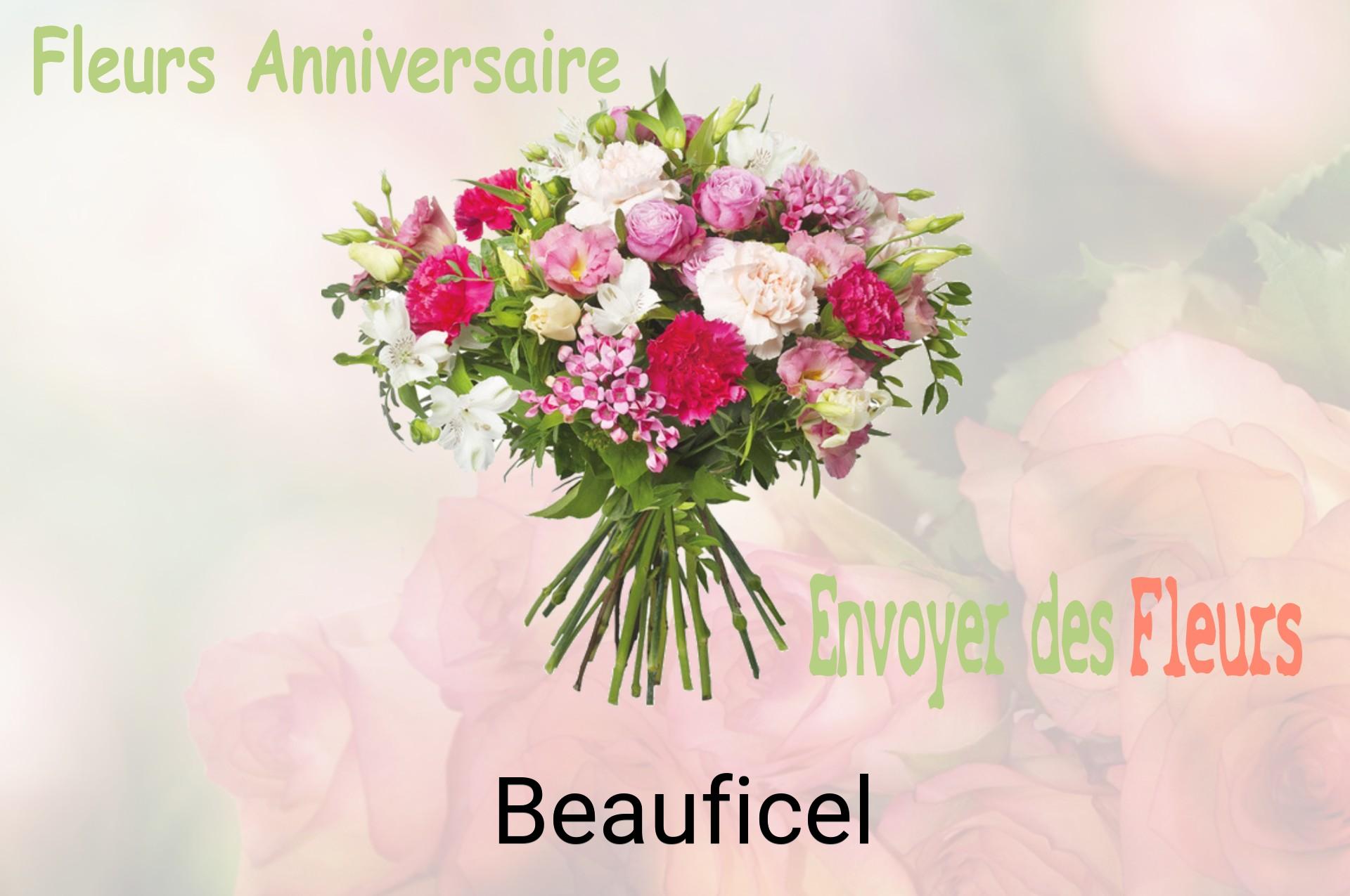 Bouquet de fleurs d’anniversaire livré à Beauficel